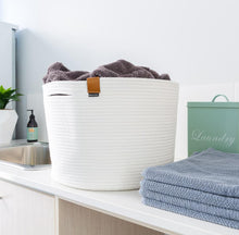 Load image into Gallery viewer, Large Ivory White Basket DENJA & CO Australia