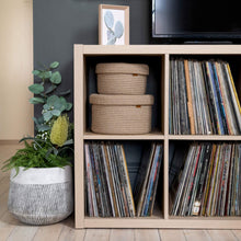 Load image into Gallery viewer, Set of Two Lidded Baskets - Jute Rope