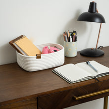 Load image into Gallery viewer, Set of Three Rectangle Baskets - White DENJA & CO Australia