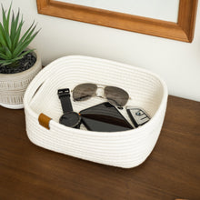 Load image into Gallery viewer, Set of Three Rectangle Baskets - White DENJA & CO Australia