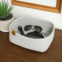 Load image into Gallery viewer, Set of Three Rectangle Baskets - Light Gray DENJA & CO Australia